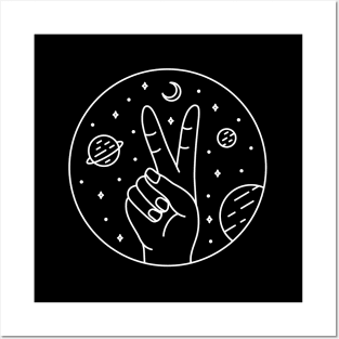 Hand in Space 2 Posters and Art